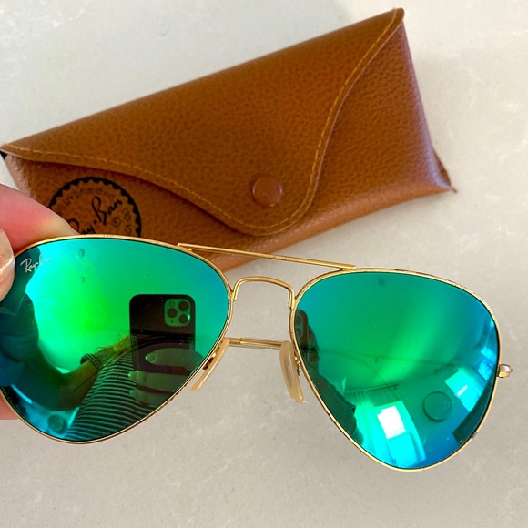 Ray-ban Aviators Green - Picture 2 of 3
